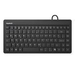 KeySonic KSK-3230IN kabelgebundene Mini Tastatur - QWERTZ DE - schwarz