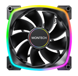 Montech Lüfter RX140 PWM, 140mm, Schwarz