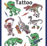 AVERY Zweckform Klebetattoo Dinos