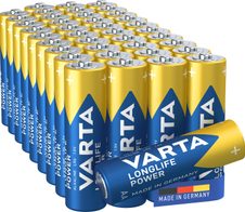 VARTA Batterien LONGLIFE Mignon AA 1,5 V, 40 St.
