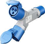 goobay 2-fach Campingadapter CEE-Verteiler