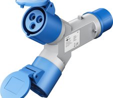 goobay 2-fach Campingadapter CEE-Verteiler