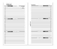 bind Kalendereinlage 2026 A7 1W/2S