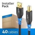 PureLink FlexInstall USB-A auf USB-B Kabel USB 2.0 480Mbps 1.50m - Installer Pack 40 Stk.