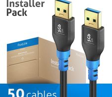 PureLink FlexInstall USB-A auf USB-A Kabel USB 3.0 5Gbps 1.00m - Installer Pack 50 Stk.
