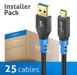 PureLink FlexInstall USB-C auf USB-A Kabel USB 3.0 5Gbps 3.00m - Installer Pack 25 Stk.