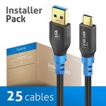 PureLink FlexInstall USB-C auf USB-A Kabel USB 3.0 5Gbps 3.00m - Installer Pack 25 Stk.