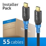 PureLink FlexInstall USB-C auf USB-C Kabel USB4 Gen2x2 20Gbps 100W 0.50m - Installer Pack 55 Stk.