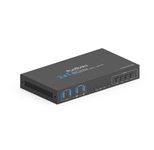 PureTools 2x1 HDMI 2.1 Dual Screen KVM Switch - 40Gbps