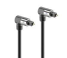 Sonero Premium optisches S/PDIF Toslink Kabel mit Winkelsteckern 2x90°, 2,0m