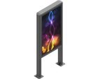 edbak Hochformat-Kiosk für den Außenbereich 55" LG 55XE4F