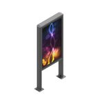 edbak Hochformat-Kiosk für den Außenbereich 55" LG 55XE4F