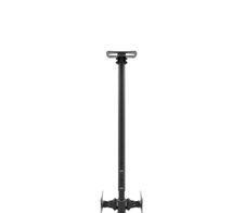 edbak Deckenhalterung mit verstellbarem Fall für zwei 10-29"-Bildschirme, Rücken an Rücken, schwarz