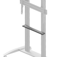 edbak Metallablage für TRV-Serie (TRV200/TRV300) (Regalabmessungen 746x96mm), schwarz