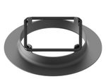 edbak Dekorativer Abschlussring für Deckenhalterungen, schwarz
