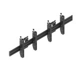 edbak Menu Board Wandhalterung mit Pop-Out, modular 2x1 für 42-47" Bildschirme