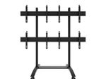 edbak Mobiler Video-Wall Trolley, Modular 2x2, für 42-47" Bildschirme, Querformat