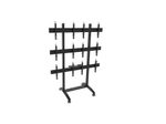 edbak Mobiler Video-Wall Trolley, Modular 2x3, für 42-47" Bildschirme, Querformat