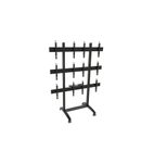 edbak Mobiler Video-Wall Trolley, Modular 2x3, für 42-47" Bildschirme, Querformat