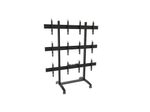 edbak Mobiler Video-Wall Trolley, Modular 2x3 für 49-57" Bildschirme, Querformat