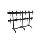 edbak Mobiler Video-Wall Trolley, Modular 3x2 für 42-47" Bildschirme, Querformat
