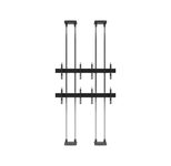 edbak Video Wall Bolt Down Floor-to-Ceiling Mount, modular 2x2, für 49-57" Bildschirme, Querformat