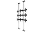 edbak Video Wall Bolt Down Floor-to-Ceiling Mount, modular 2x3, für 49-57" Bildschirme, Querformat