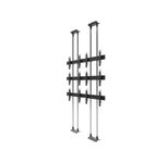 edbak Video Wall Bolt Down Floor-to-Ceiling Mount, modular 2x3, für 49-57" Bildschirme, Querformat