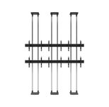 edbak Video Wall Bolt Down Floor-to-Ceiling Mount, modular 3x2, für 42-47" Bildschirme, Querformat