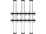 edbak Video Wall Bolt Down Floor-to-Ceiling Mount, modular 3x2, für 49-57" Bildschirme, Querformat