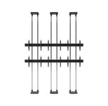 edbak Video Wall Bolt Down Floor-to-Ceiling Mount, modular 3x2, für 49-57" Bildschirme, Querformat