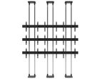 edbak Video Wall Bolt Down Floor-to-Ceiling Mount, modular 3x3, für 42-47" Bildschirme, Querformat