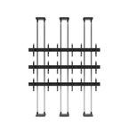 edbak Video Wall Bolt Down Floor-to-Ceiling Mount, modular 3x3, für 42-47" Bildschirme, Querformat