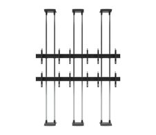 edbak Video Wall Bolt Down Floor-to-Ceiling Mount, modular 3x3, für 49-57" Bildschirme, Querformat