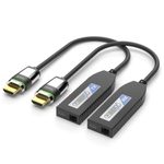 FiberX 4K Premium Hochgeschwindigkeits-HDMI-Multimode-Glasfaser-Extender-Set, mit ULS