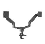 edbak Schreibtischhalterung mit zwei Schwenkarmen und Gasfeder für 19-35"-Monitore