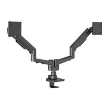 edbak Schreibtischhalterung mit zwei Schwenkarmen und Gasfeder für 19-35"-Monitore