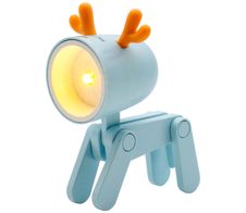 RealPower LED-Tier Taschenlampe Blaues Rentier