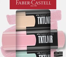 FABER-CASTELL TXTLNR Pastell Textmarker schwarz 1.0 - 5.0 mm Schreibfarbe: Mehrfarbig