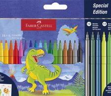 FABER-CASTELL Dino Filzstifte Mehrfarbig 3.0 mm