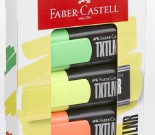 FABER-CASTELL TXTLNR SF Textmarker schwarz 1.0 - 5.0 mm Schreibfarbe: Mehrfarbig