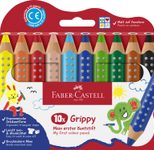 FABER-CASTELL Grippy Buntstifte Mehrfarbig