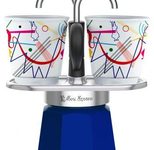 Bialetti Mini Express - Espressokocher-Set - blau + 2 Becher aus  Arte Collection Kandinsky
