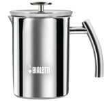 Bialetti Cappuccinatore Milchaufschäumer - induktionsfähig - silber - Edelstahl - 330ml