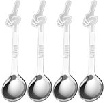 Bialetti Omino 4er Espresso-Löffel-Set - Edelstahl - silber