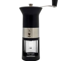 Bialetti Premium-Kaffeemühle (manuell) mit Edelstahlmahlwerk - schwarz
