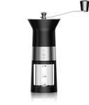 Bialetti Premium-Kaffeemühle (manuell) mit Edelstahlmahlwerk - schwarz