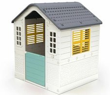 Dolu Playhouse Weiß/Blau/Gelb