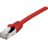 Dexlan Patchkabel Cat. 6A Class EA, S/FTP (PiMF), halogenfrei, mit Rastnasenschutz, rot, 3,0 m