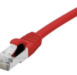 Dexlan Patchkabel Cat. 6A Class EA, S/FTP (PiMF), halogenfrei, mit Rastnasenschutz, rot, 5,0 m